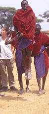 Africans jumping